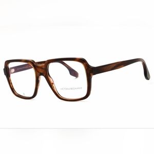 NWT, Victoria Beckham VB2668,  BROWN HORN/Clear Dem Lens, Size53X17X140.
